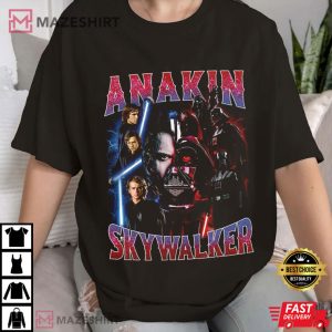 Star Wars Vintage Anakin Skywalker Darth Vader T Shirt (3)