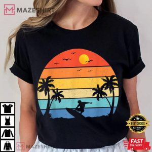 Vintage Surfer Retro Surfing Beach Surf T Shirt (1)