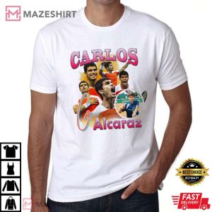 Carlos Alcaraz Tennis Professional Player Wimbledon Champs 2023 T Shirt (2)