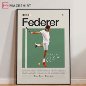 Roger Federer Tennis Sports Fan Gift Poster