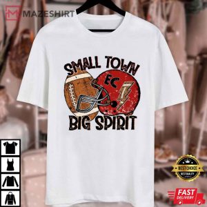 Small Town Big Spirit Football Red And Black Football Team T Shirt (1)