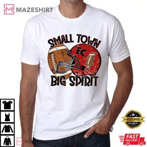 Small Town Big Spirit Football Red And Black Football Team T Shirt (2)