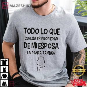 Todo Lo Que Cuelga Funny Spanish T Shirt (4)