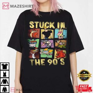 Stuck In The 90's Cartoon T Shirt (2)