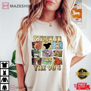 Stuck In The 90's Cartoon T Shirt (3)