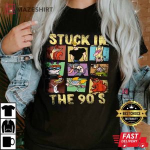 Stuck In The 90's Cartoon T Shirt (4)
