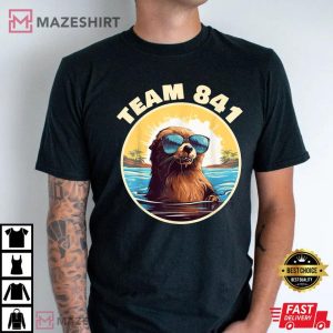 Team 841 Surfing Otter My Way California Sea T Shirt (2)