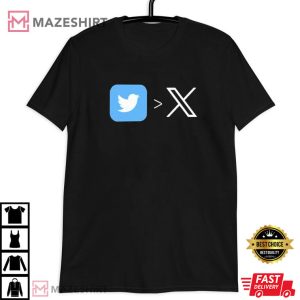 Elon Official Twitter’s Bird To X Logo T shirt (3)
