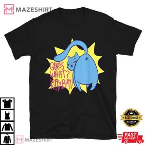 Funny Cat Lover Guess What Kitty Butt T Shirt (1)