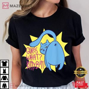 Funny Cat Lover Guess What Kitty Butt T Shirt (4)