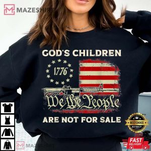 Sound Of Freedom God's Children Are Not For Sale T Shirt (1)