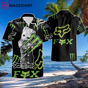 Groot Guardian Monster Energy Summer Beach Hawaiian Shirt