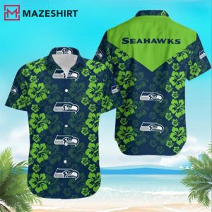 Seattle Seahawks Flowers Hawaiian Shirt