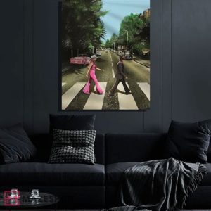 Barbenheimer Abbey Road Oppenheimer Barbie Movie Poster (2)