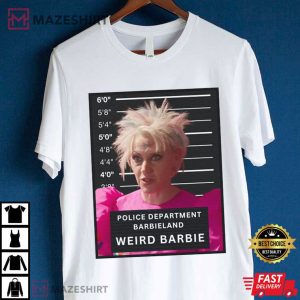 Weird Barbie Police Department Barbieland T Shirt (4)