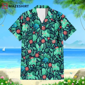 Bulbasaur Pokemon Hawaiian Shirt