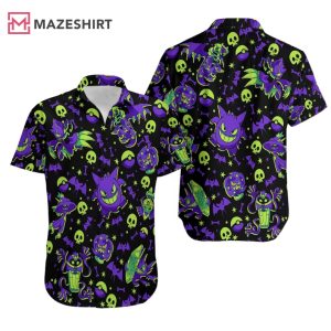 Gengar Ghost Hawaiian Shirt