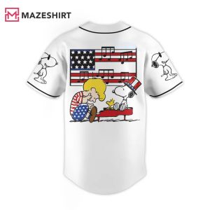 Snoopy America Flag Baseball Jersey (2)