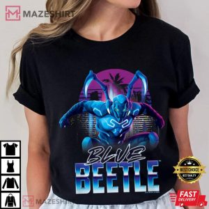 Blue Beetle Movie City Protector T Shirt (3)