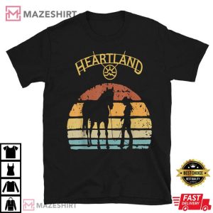 Heartland Retro Vintage Sunset T Shirt (1)