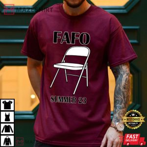 Alabama Brawl FAFO White Folding Chair T Shirt (3)