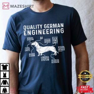 Dachshund Dad Quality German Engineering T Shirt (2)