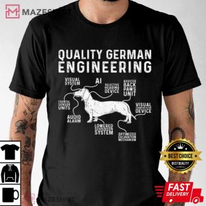 Dachshund Dad Quality German Engineering T Shirt (3)