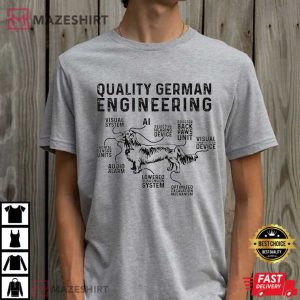 Dachshund Dad Quality German Engineering T Shirt (4)