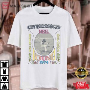 Neil Young On The Beach 70s Classic Rock T Shirt (3)