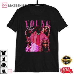 Young Thug Pink Hair Graphic T Shirt (3)