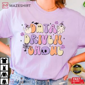 Data Driven Ghoul Halloween Comfort Colors T Shirt (2)