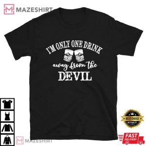 Jelly Roll I'm Only One Drink Away From The Devil T Shirt (2)