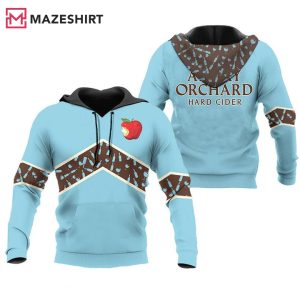 Angry Orchard Blue Wine Pattern 3D Hoodie