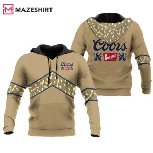 Coors Banquet Beige Wine Pattern 3D Hoodie