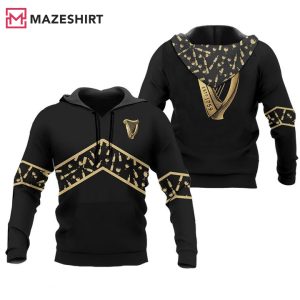 Guinness Beer Black Wine Pattern 3D Hoodie