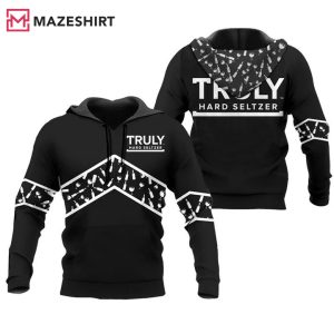 Truly Hard Seltzer Black Wine Pattern 3D Hoodie
