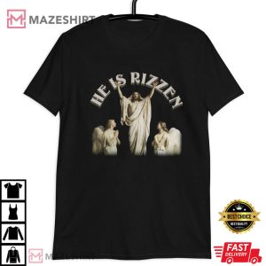 Jesus He Is Rizzen Funny T Shirt (3)