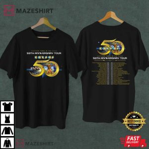 Kansas Another Fork In The Road 50th Anniversary Tour T Shi