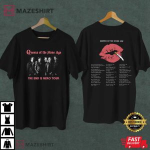 Queens Of The Stone Age The End Is Nero Tour T Shirt (2)