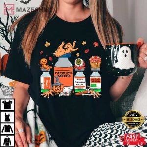 Nurse Pills Halloween ICU Spooky Nurse T Shirt (2)