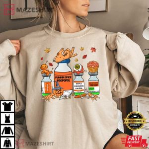 Nurse Pills Halloween ICU Spooky Nurse T Shirt (4)