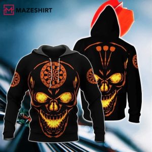 Darts Skull Lava 3D Hoodie