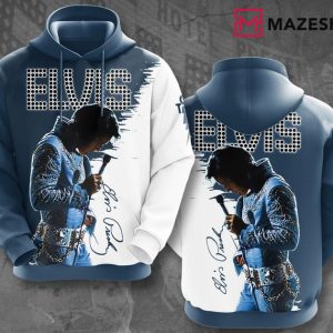 Elvis Presley King Of Rock And Roll 3D Hoodie