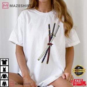 Zoro's Swords One Piece Anime T Shirt (2)