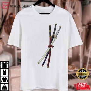 Zoro's Swords One Piece Anime T Shirt (3)