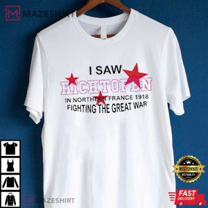 Richtofen In Northern France 1918 The Great War T Shirt (3)