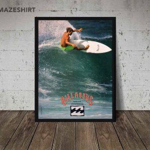 1990 Retro Billabong Beach Surfing Poster (1)