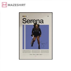 Serena Williams Tennis Motivational Poster