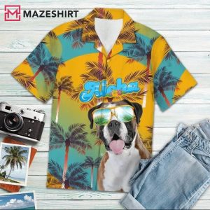 Boxer Dog Lover Trendy Hawaiian Shirt