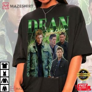 Retro Dean Winchester Supernatural T Shirt (1)